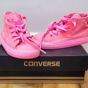 Shoes unisex kids pink convers size 9 infant